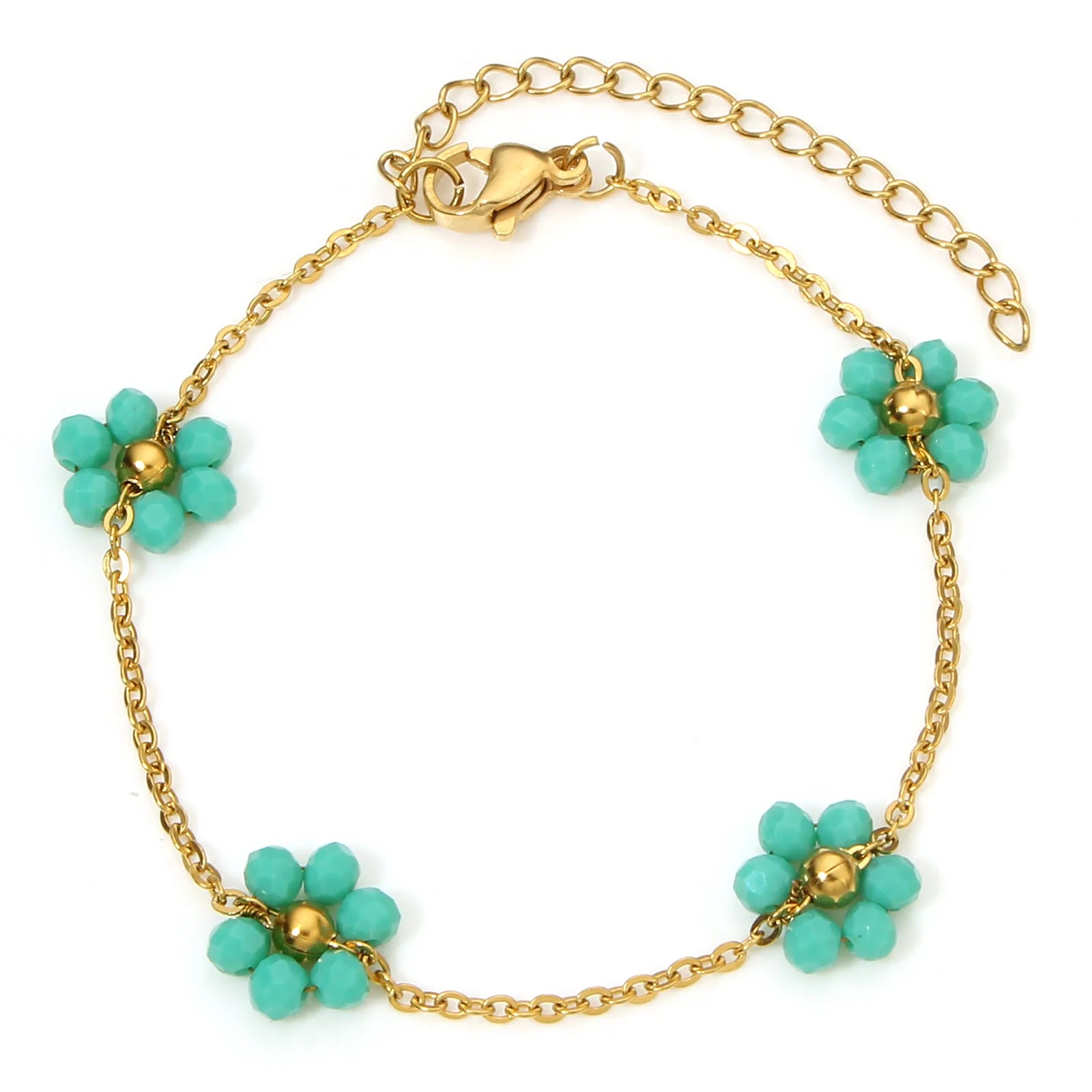 Handgefertigtes Gliederarmband aus Edelstahl