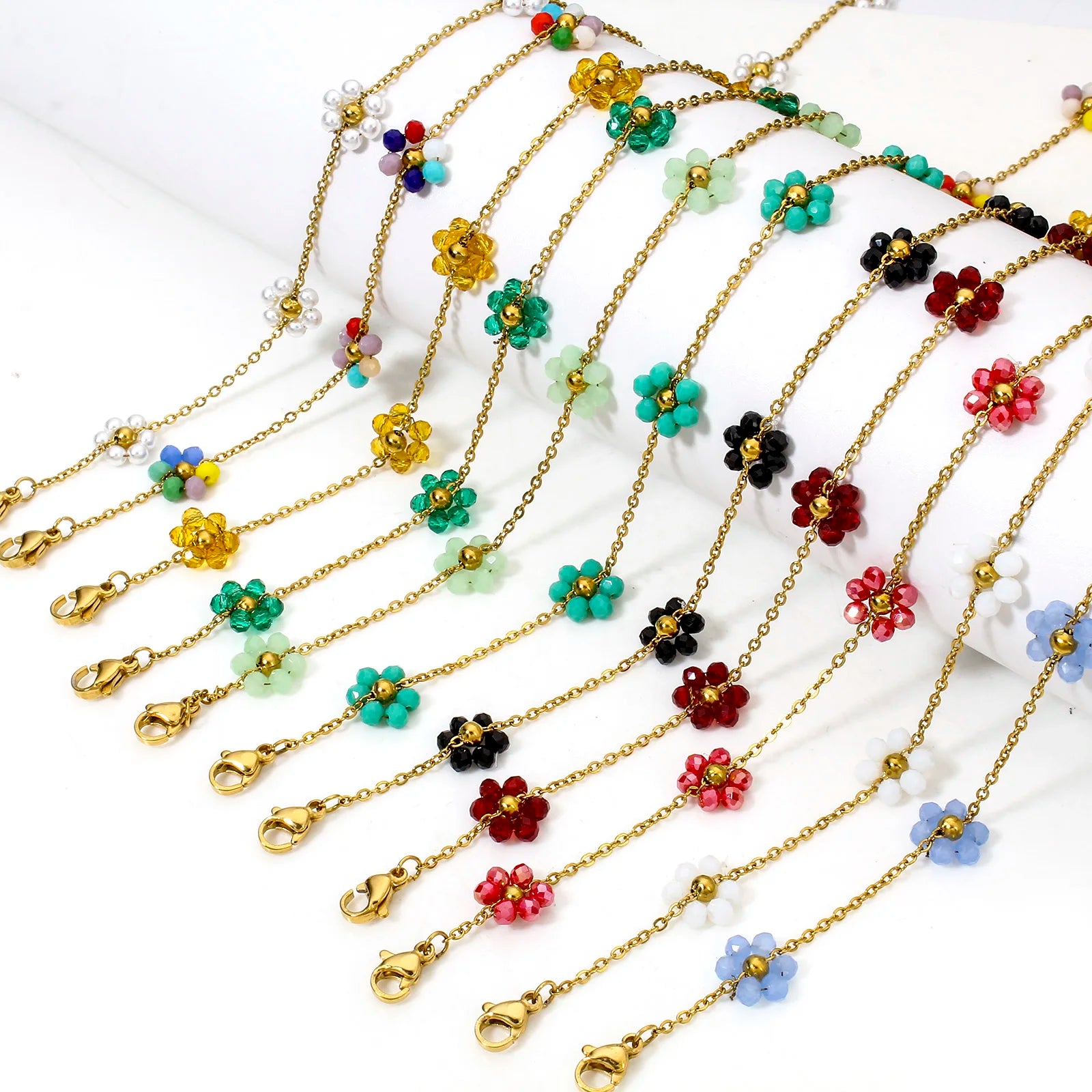 Handgefertigtes Gliederarmband aus Edelstahl