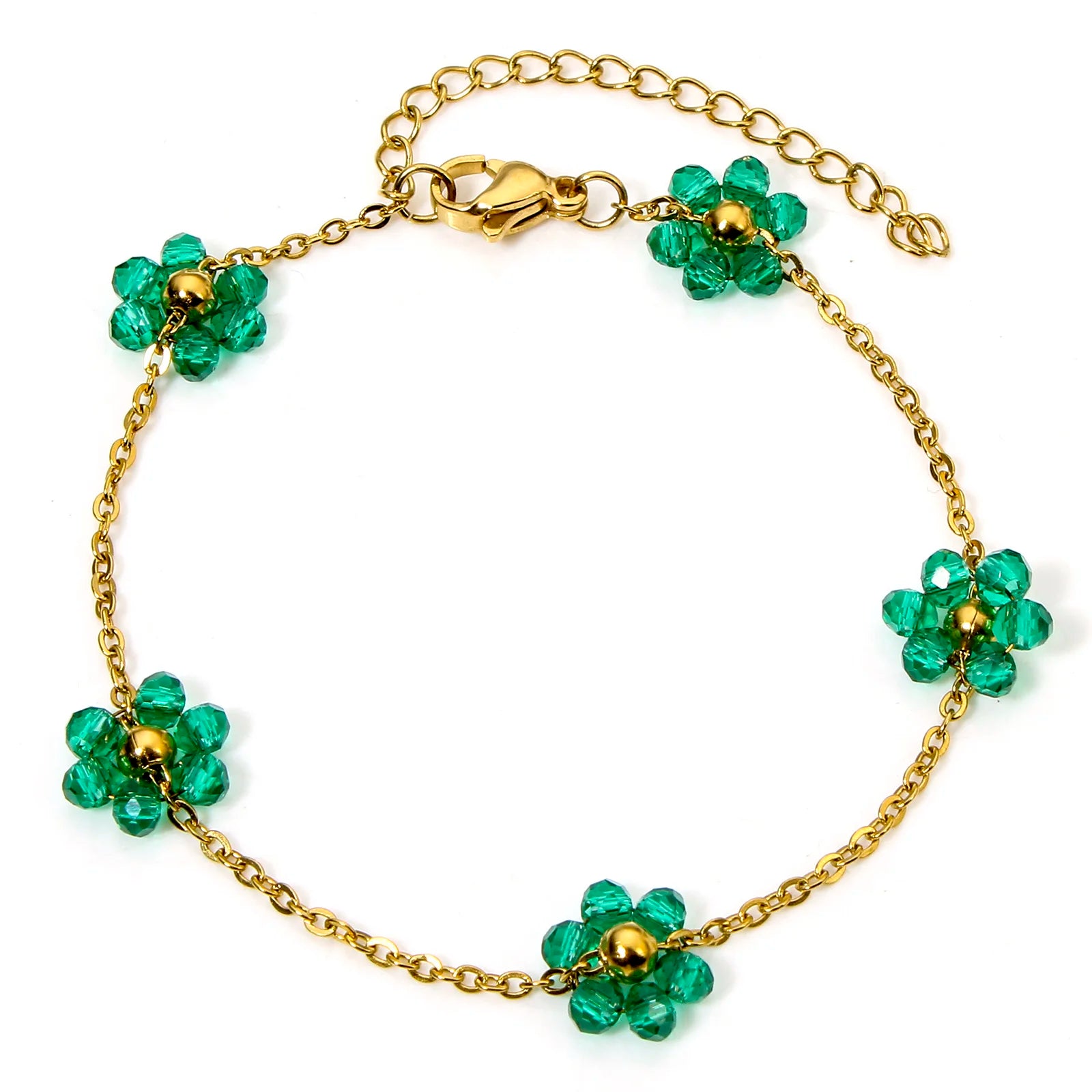 Handgefertigtes Gliederarmband aus Edelstahl