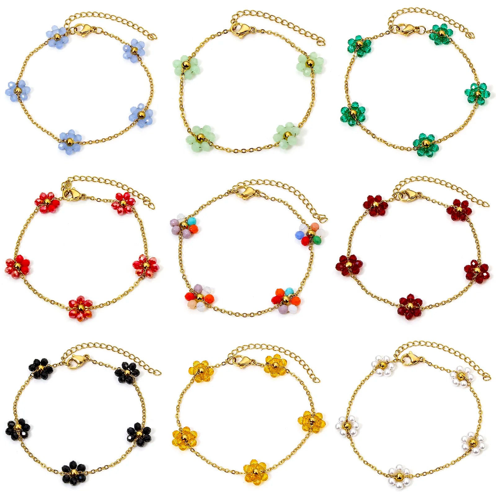 Handgefertigtes Gliederarmband aus Edelstahl